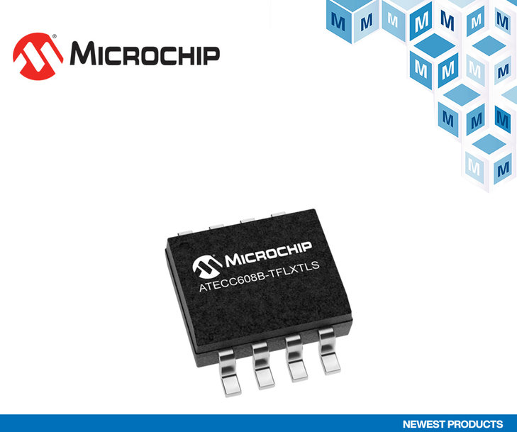 Mouser Electronics está enviando el dispositivo de criptoautenticación Microchip ATECC608B para sistemas conectados seguros